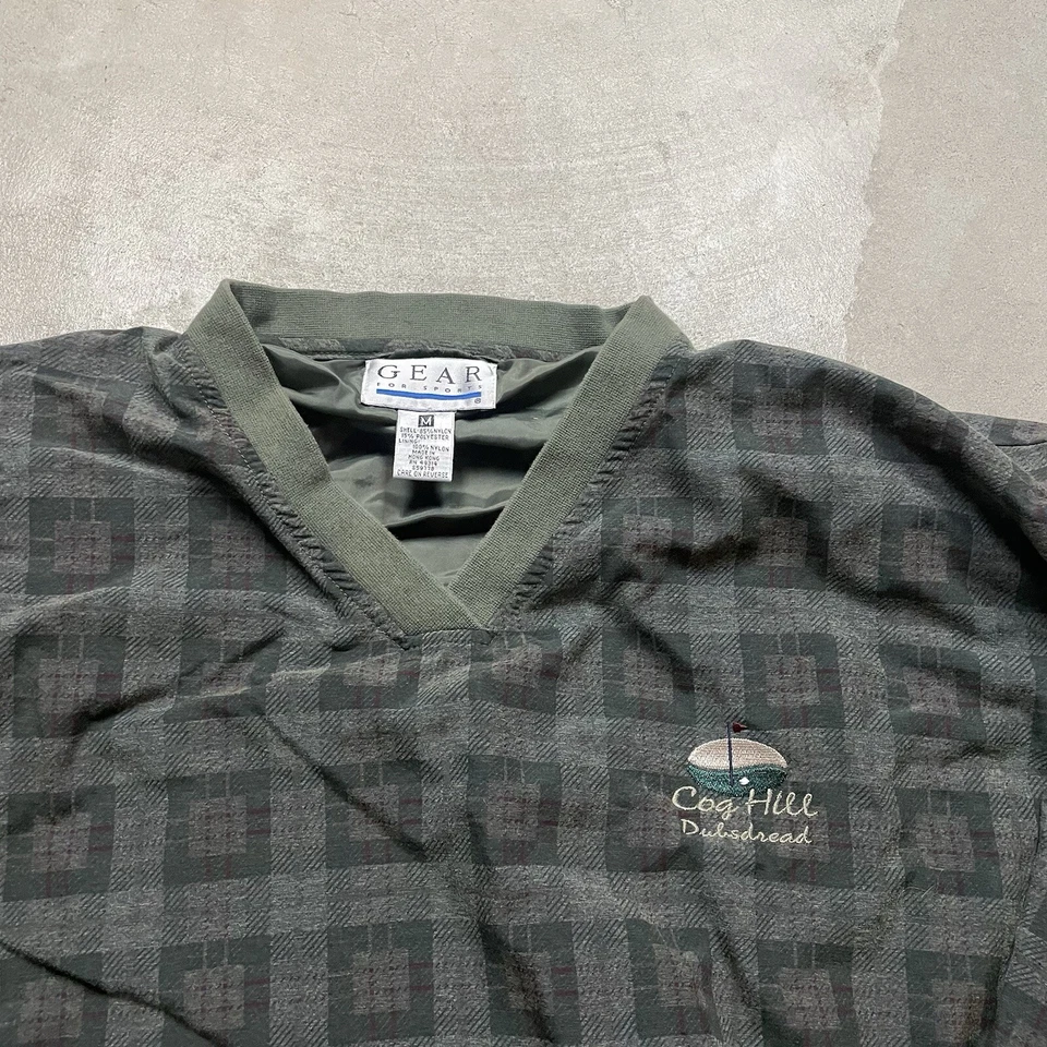 Chaqueta de golf vintage Cog Hill rompevientos años 90 tartán a cuadros pulóver para hombre Foto 2 de 4