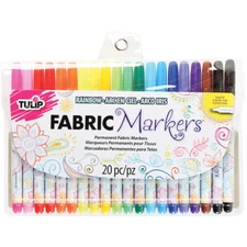 I Love To Create Tulip Writer Fabric Marker Set 20/Pkg-Fine Line Assorted Colors