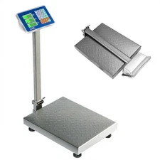 660 lbs Weight Platform Scale Digital Electric Floor Folding Scale Warehouses