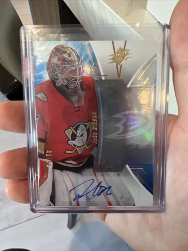 2016-17 SPx Stars and Legends Blue Auto 41/99 John Gibson #1 Auto