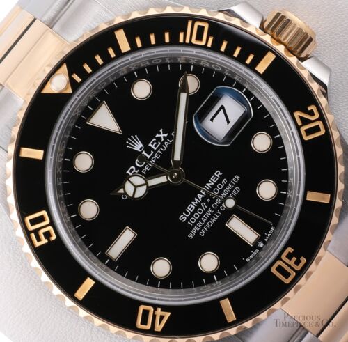 Rolex Submariner 126613 Datum 18k zweifarbige Keramik Lünette - schwarzes Zifferblatt 41 mm Komplettset - Bild 2 von 8