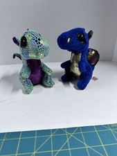 2021 Lot Of 2 Ty Beanie Boos Dragons Blue Saffire  Green Dragon 6  