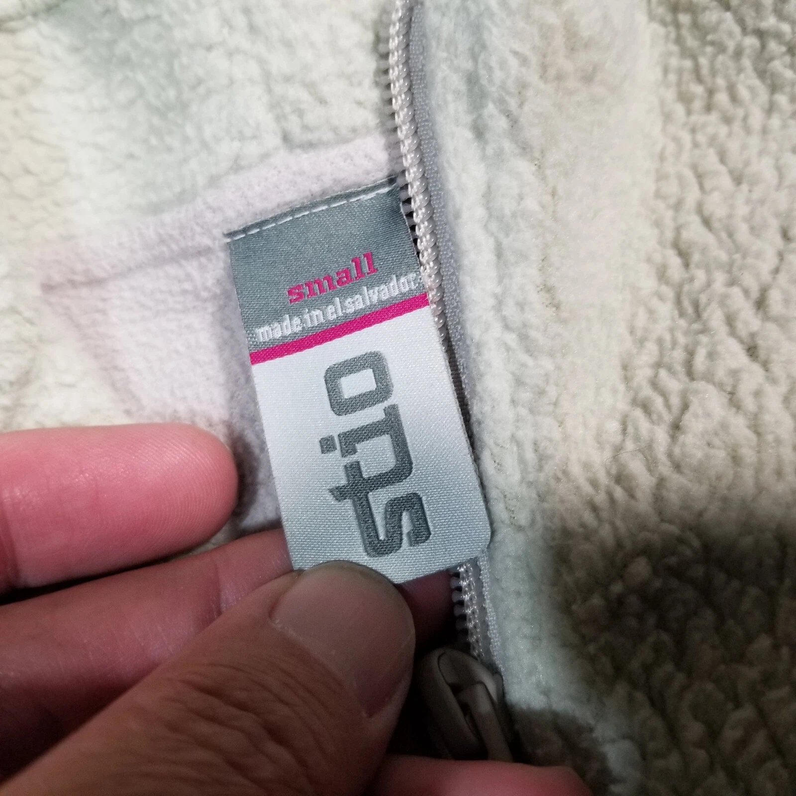 OFF WHITE STIO PILE 1 4 ZIP MAGLIONE FELPA UOMO SMALL OFF WHITE