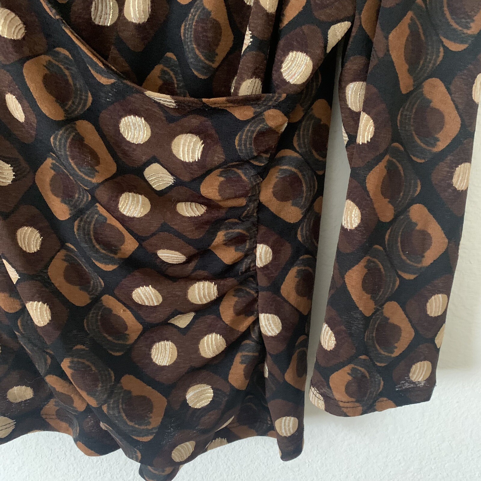 elementz Women's Lined Wrap Front Blouse Size Lar… - image 4