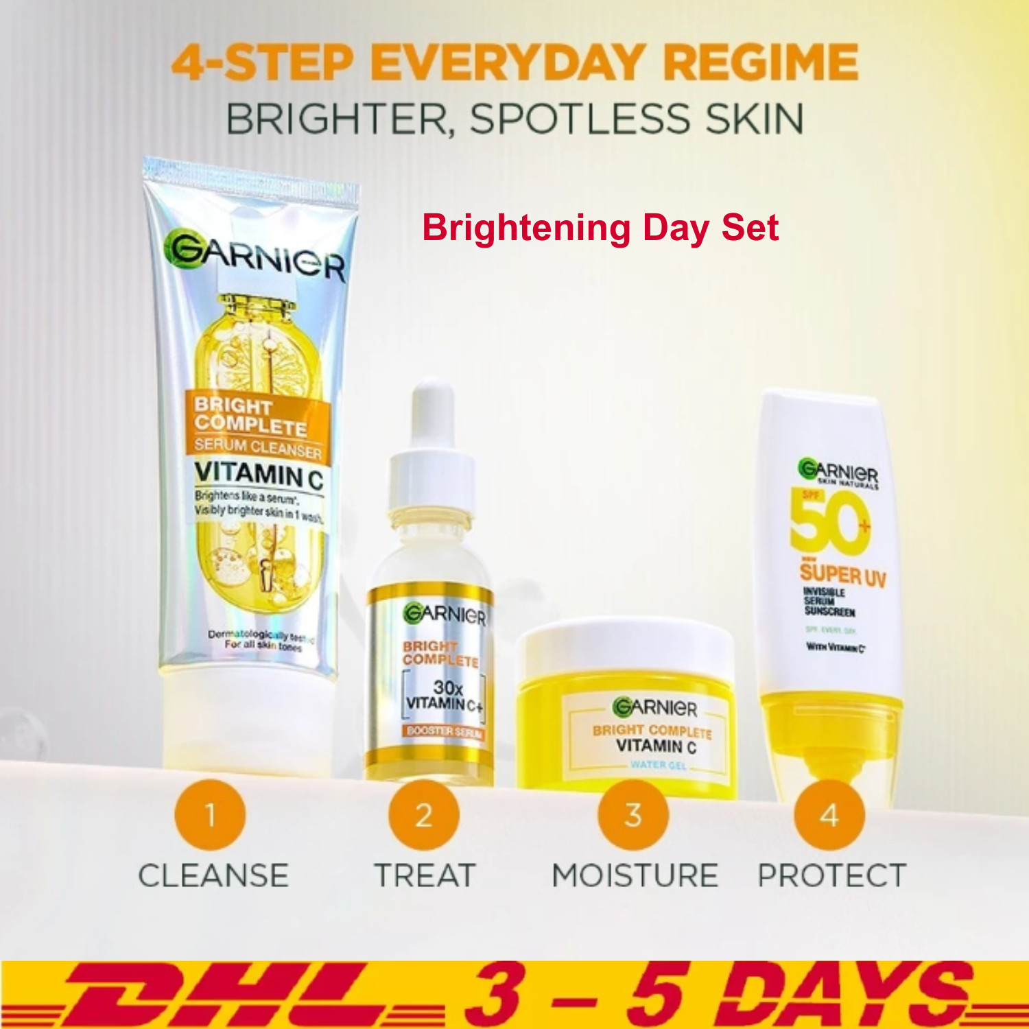 Garnier 4pcs Brightening Day Gel Set
