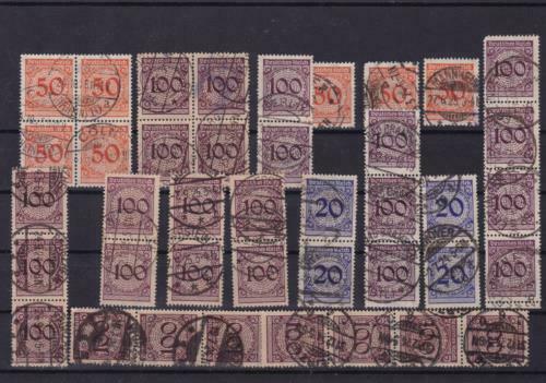 german 1923 used  stamps  blocks ref r15721 - Picture 1 of 1