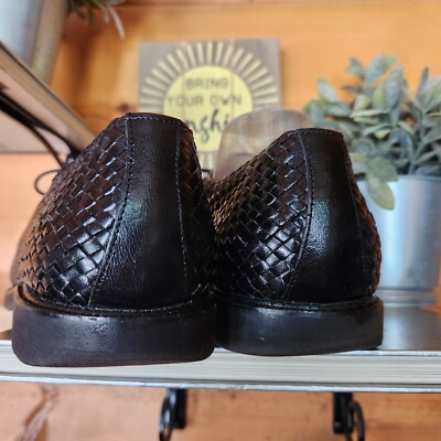Susan Bennis Warren Edwards Vintage Black Basketweave  display picture 1