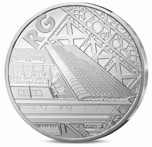 frankreich 10 euros 2025 silber silver Roland Garros Tennissport tennis coincard