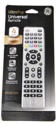GE Ultra Pro 33709 4 Device Universal Remote Control NEW SEALED