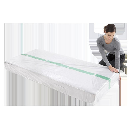 Single Size Mattress Furniture Protect Plastic Cover Moving & Storage Bag - Picture 4 of 4