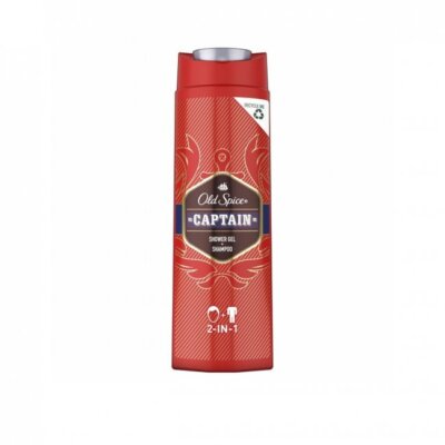 Old Spice Captain 2-In-1 Shower Gel + Shampoo, 400ml