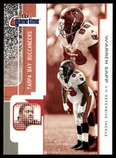 2001 Fleer Game Time Warren Sapp #56 Tampa Bay Buccaneers
