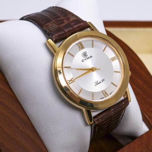 CYMA Men’s Watch Quartz Analog Round 33mm Gold/Silver eBay