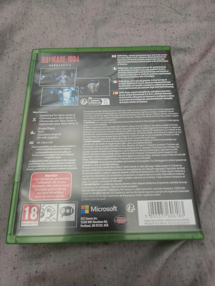 DAYMARE 1994 SANDCASTLE XBOX SERIES X VIDEO GAME ORIGINAL UK RELEASE MINT CONDIT, photo 2 of 2