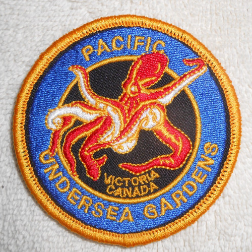 Pacific UNDERSEA GARDENS Victoria BC Canada Travel Souvenir 3" Patch Unused