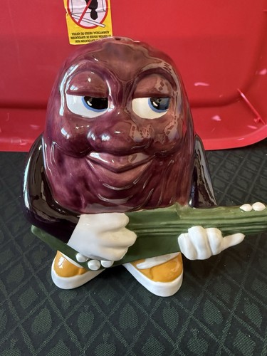 Vintage Ultra Rare California Raisin Playing Guitar Ceramic Bank ...