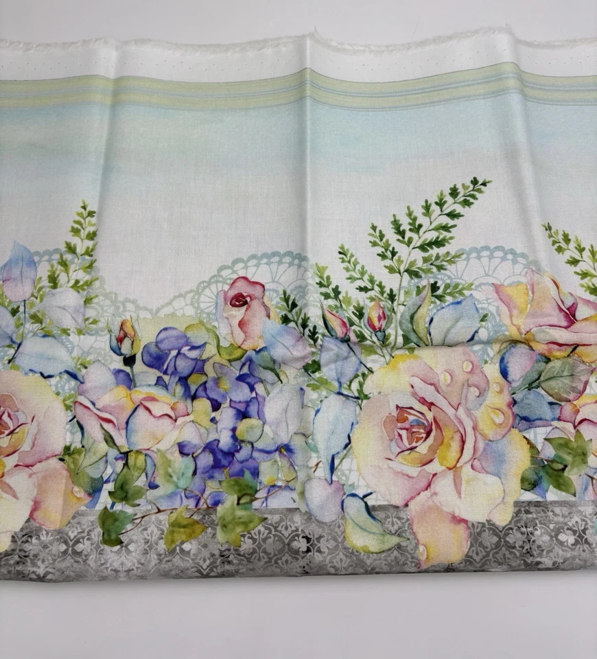 Parche floral acolchado rosa 36x74 Patricia from In The Beginning Fabrics 2021 Foto 3 de 4