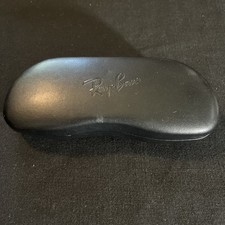 Ray Ban Glasses Case Black Hard Clam Shell