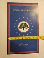 Walt Disney World Menu from Liberty Tree Tavern  Liberty Square Magic Kingdom 