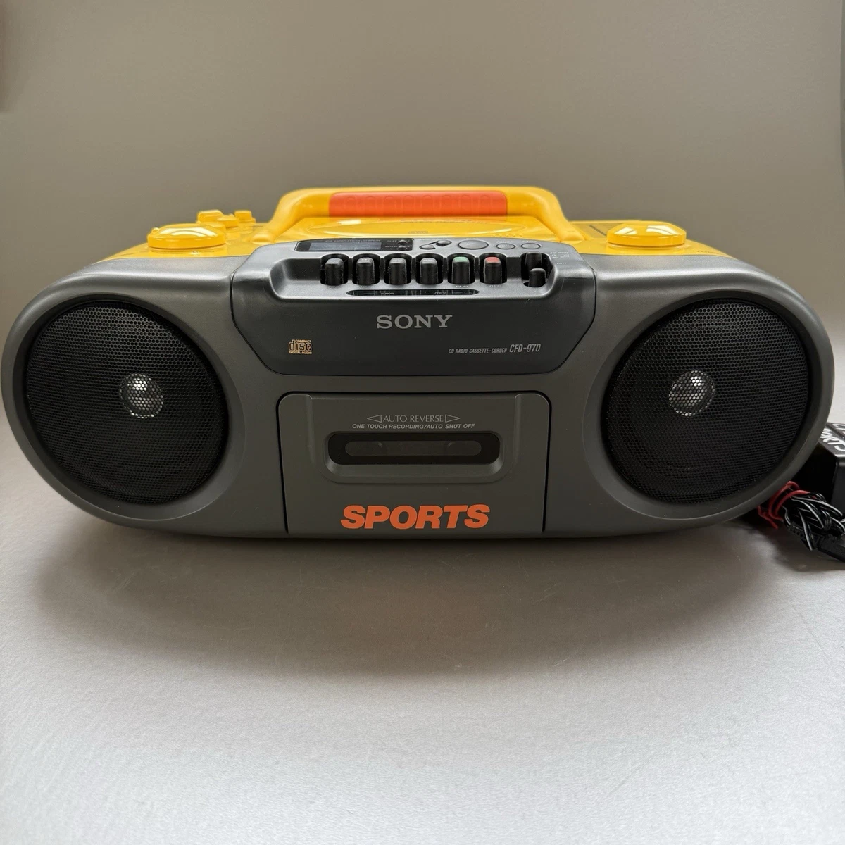 Sony Yellow Portable Stereos & Boomboxes with Headphone Jack for