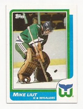 1986-87 Topps Hockey Hartford Whalers Goalie Mike Liut Card #133