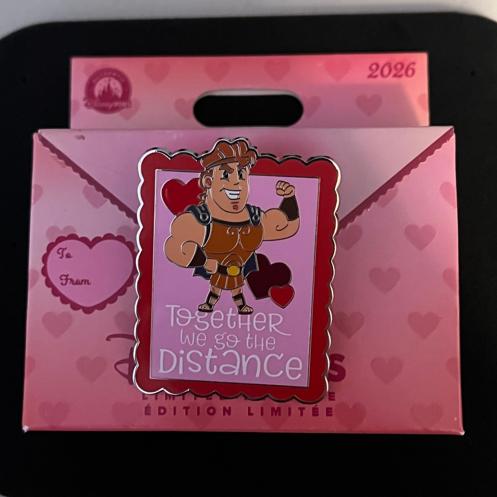 Disney: Hercules - Together we go the distance Happy Valentine's Pin
