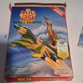 Camerica MIG 29 Soviet Fighter NES Box, Manual, One/Two Player, 1991