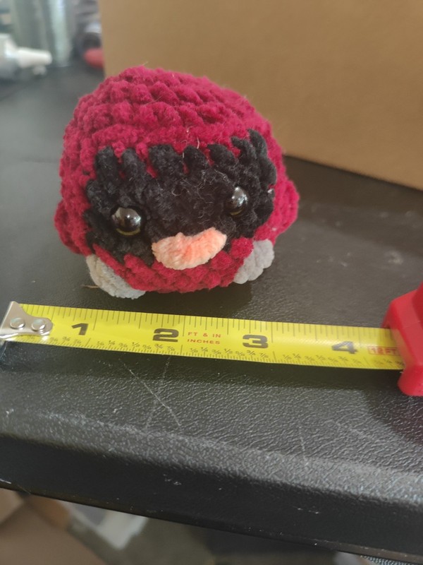 Handmade Crocheted Cardinal Toy New