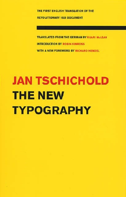 The New Typography by Jan Tschichold (Paperback Book)