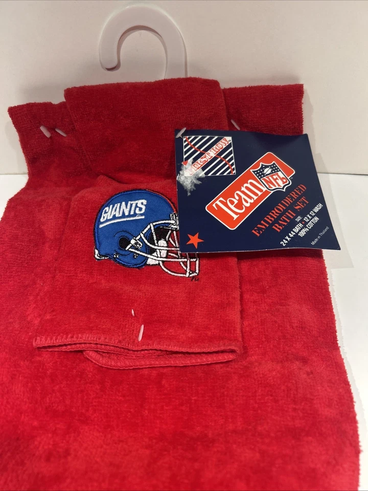 Juego de baño bordado NFL Giants Foto 3 de 4