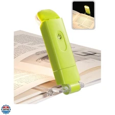 USB Rechargeable Book Reading Light with Clip, LED Clip on Book Light for Rea...