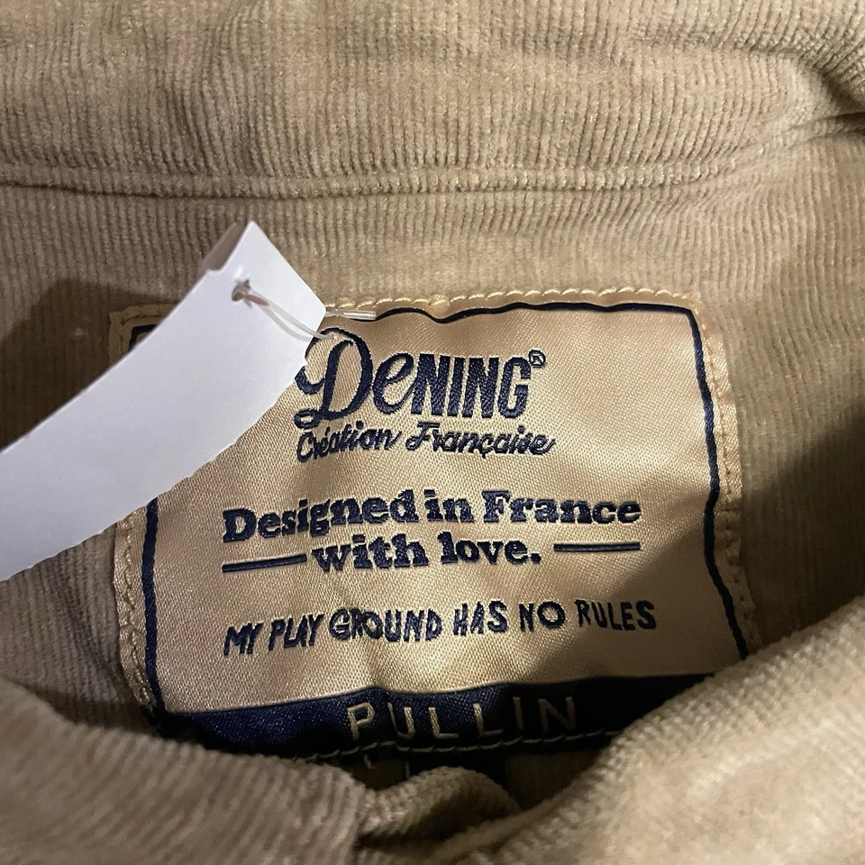 Pullin Dening Beige Velvet Shirt 2 Corduroy Men’s Size XL - Image 4 of 4