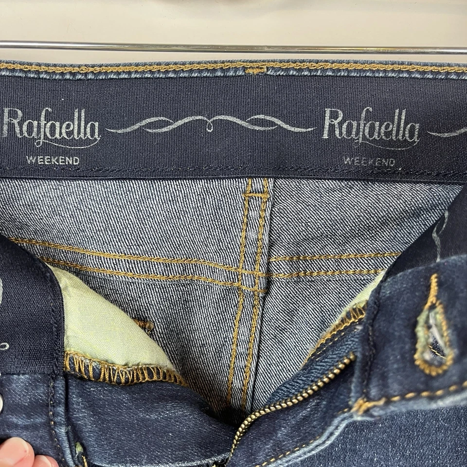 Pantalones Cortos de Denim Rafaella Talla 10 Elastizados Azul Lavado Oscuro Informales Chinos con Puños para Mujer Foto 4 de 4