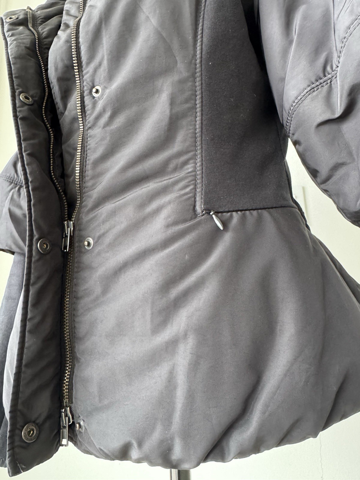 FLORENCE MODE Black Fitted Jacket, Detachable Min… - image 4