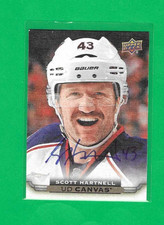 SCOTT HARTNELL 2015-16 UPPER DECK COLUMBUS BLUE JACKETS CANVAS AUTOGRAPH CARD