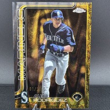 2025 Topps Gilded Alex Rodriguez Gold Ray Wave 01/25 Seattle Mariners #97