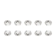 25Pack M1.6x0.35mm(DxL) Hex Nuts 304 Stainless Steel Hexagon Nuts Silver Tone