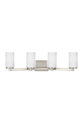 4-Light Hettinger Bath Fixture Wall Lamp Brushed Nickel 4439104EN3-962, Title...