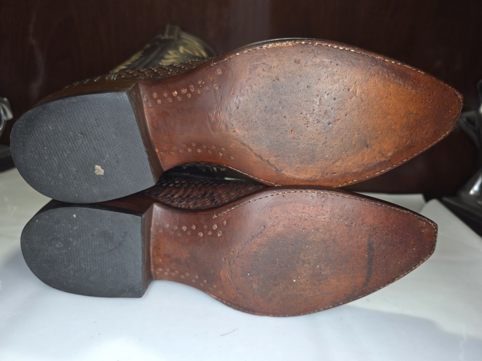 🔥 9D VINTAGE LUCCHESE GY CLASSICS 💎 PYTHON 💎 R… - image 4