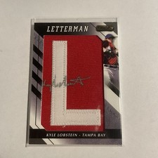 2008 Razor Letterman Kyle Lobstein #KL Auto Letter L