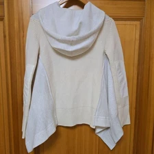 USED SACAI BACK KNIT ZIPPER HOODIE GOOD