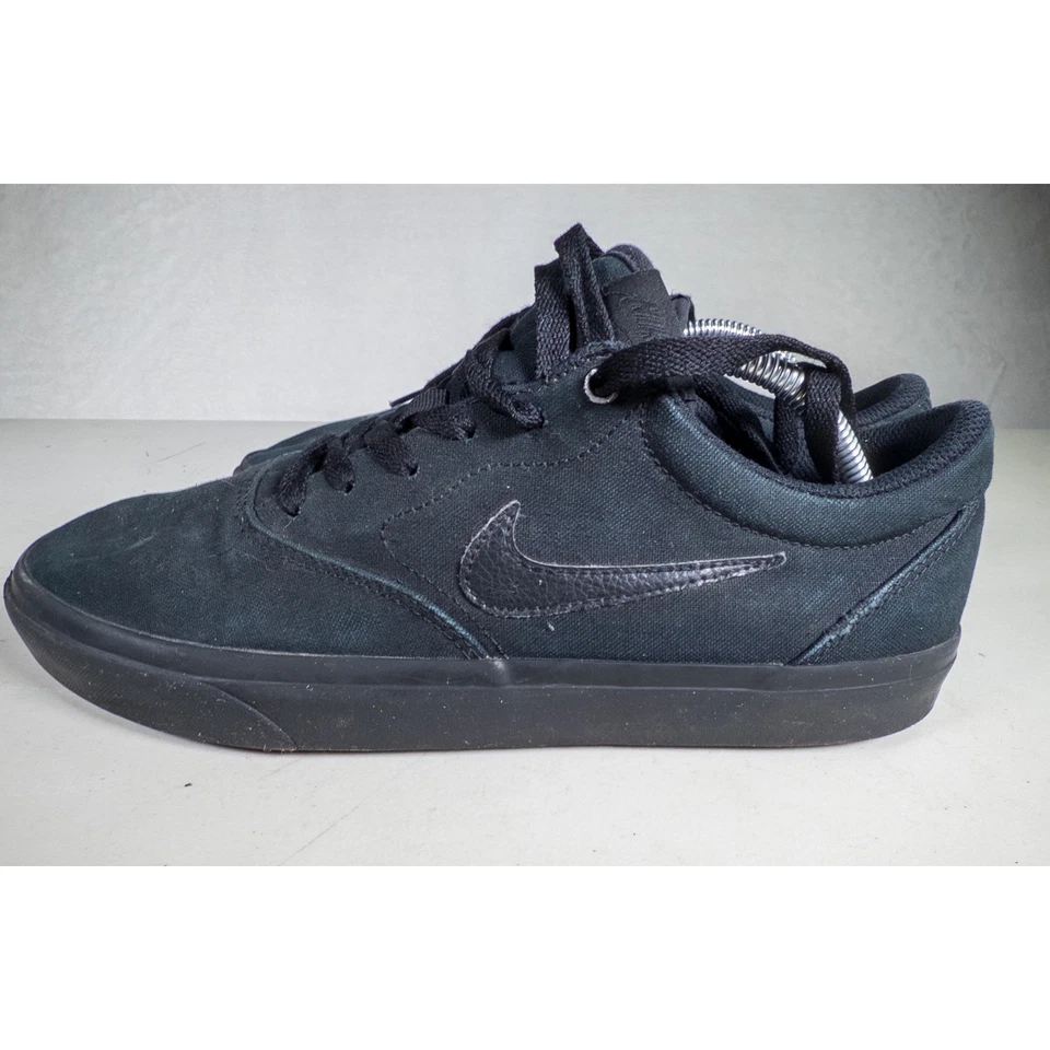 Nike SB Chron 2 Zapatos de Skate de Lona Negros Hombres EE. UU. 10.5 CD6275 001 Tenis de caña baja Foto 2 de 4