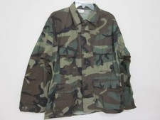 Camicia militare vintage US Army grande cappotto regolare Woodland mimetico BDU
