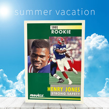 Henry Jones Bills 1991 Pinnacle Rookie Football Card #281. rookie card picture