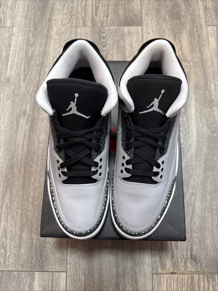 Size 12 - Air Jordan 3 Retro Wolf Grey for sale online | eBay