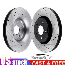 Rear Drilled Slotted Brake Rotors Replacement for Pilot MDX Acura Honda