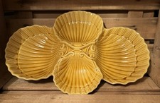 CASA PUPO Shells design China Pottery Majolica Nibbles Dish #FBY72