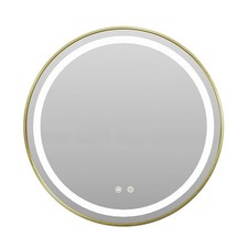 Bathroom LED Mirror With Demister Touch Sensor Illuminated Wall Mirror Anti-fog