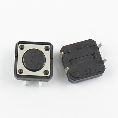 10Pcs   Tactile Tact Push Button Switch 4 Pin DIP 12x12x4.3mm *tn
