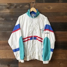 Vtg 1990 s Adidas ATP Line Mens S/M Colorblock 90s Windbreaker Jacket Tennis